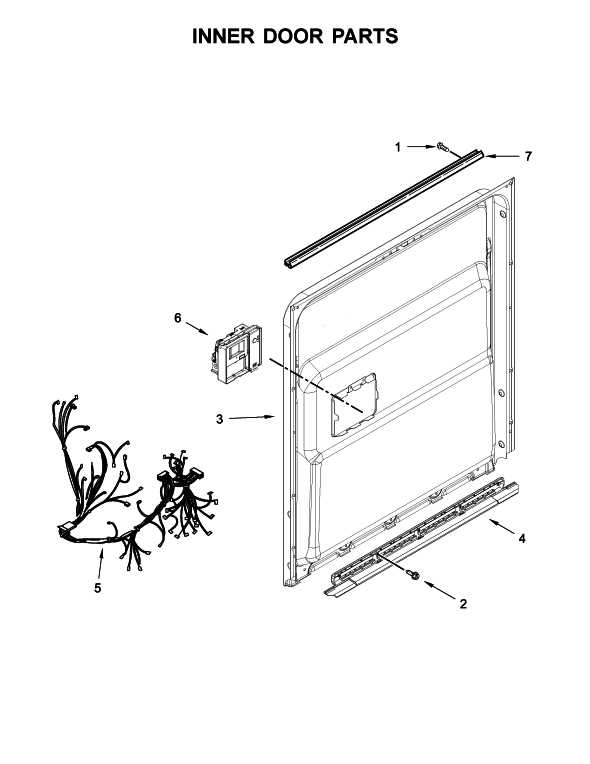 kitchenaid parts diagram dishwasher