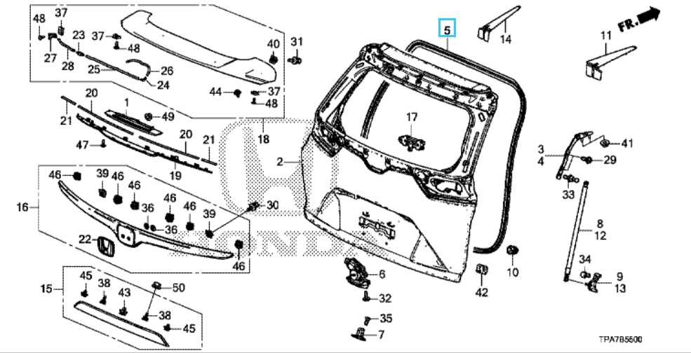 honda cr v parts diagram