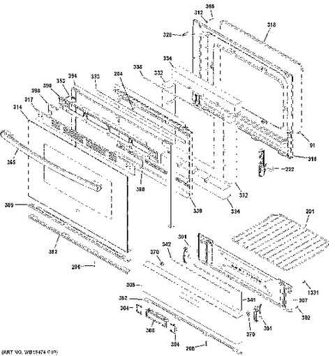 gas oven parts diagram