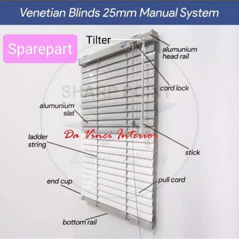 horizontal blinds parts diagram