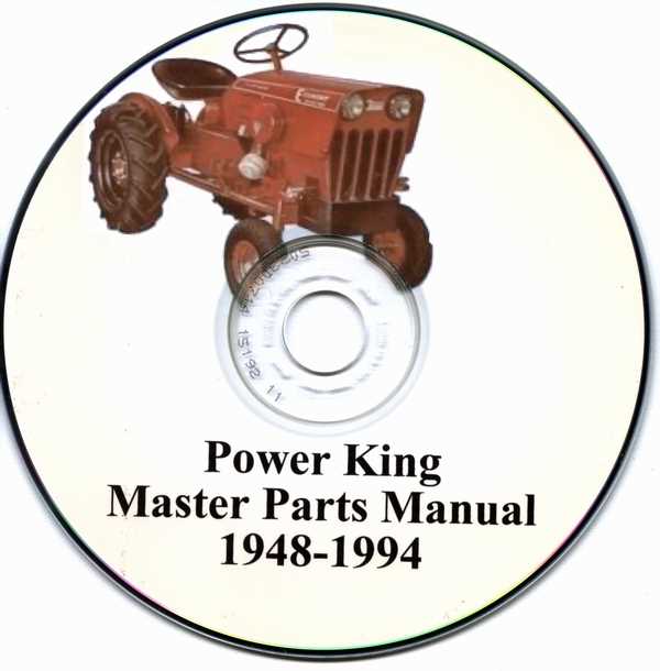 power king tractor parts diagram