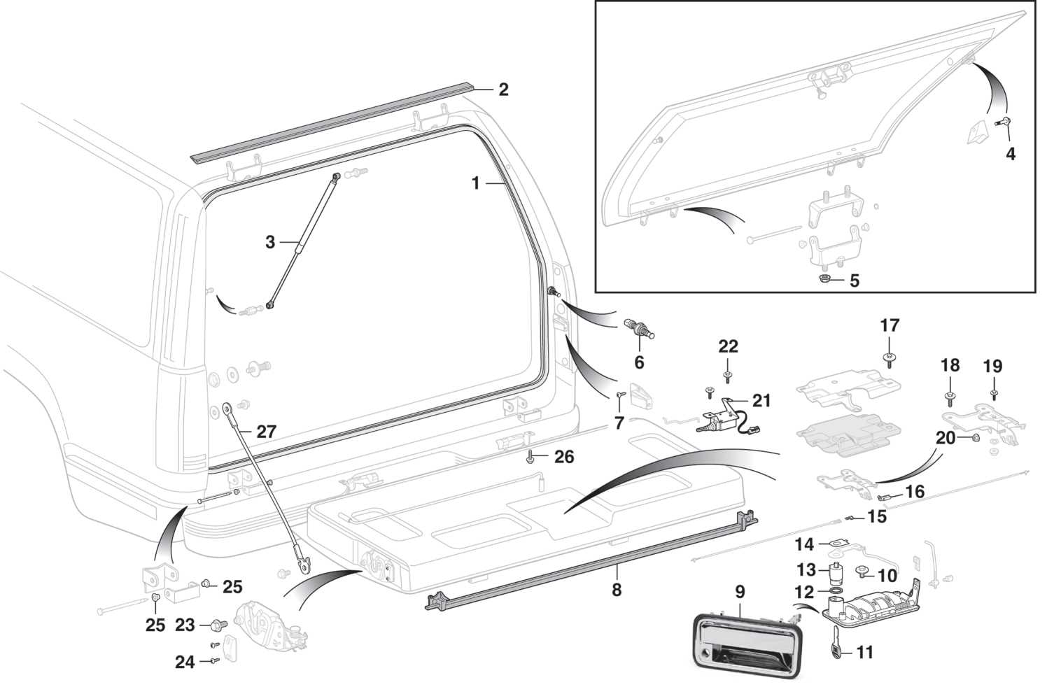 body gmc yukon parts diagram