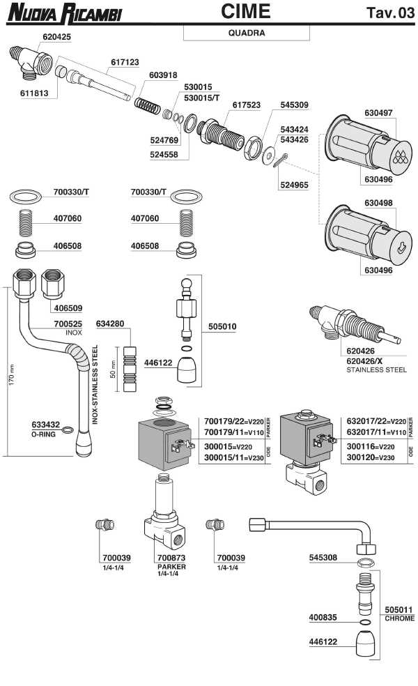 espresso machine diagrams parts