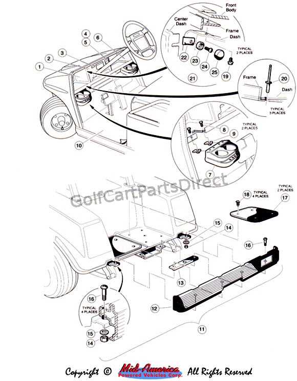 club car gas parts diagram