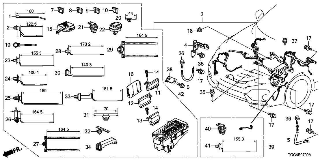 engine bay honda civic engine parts diagram