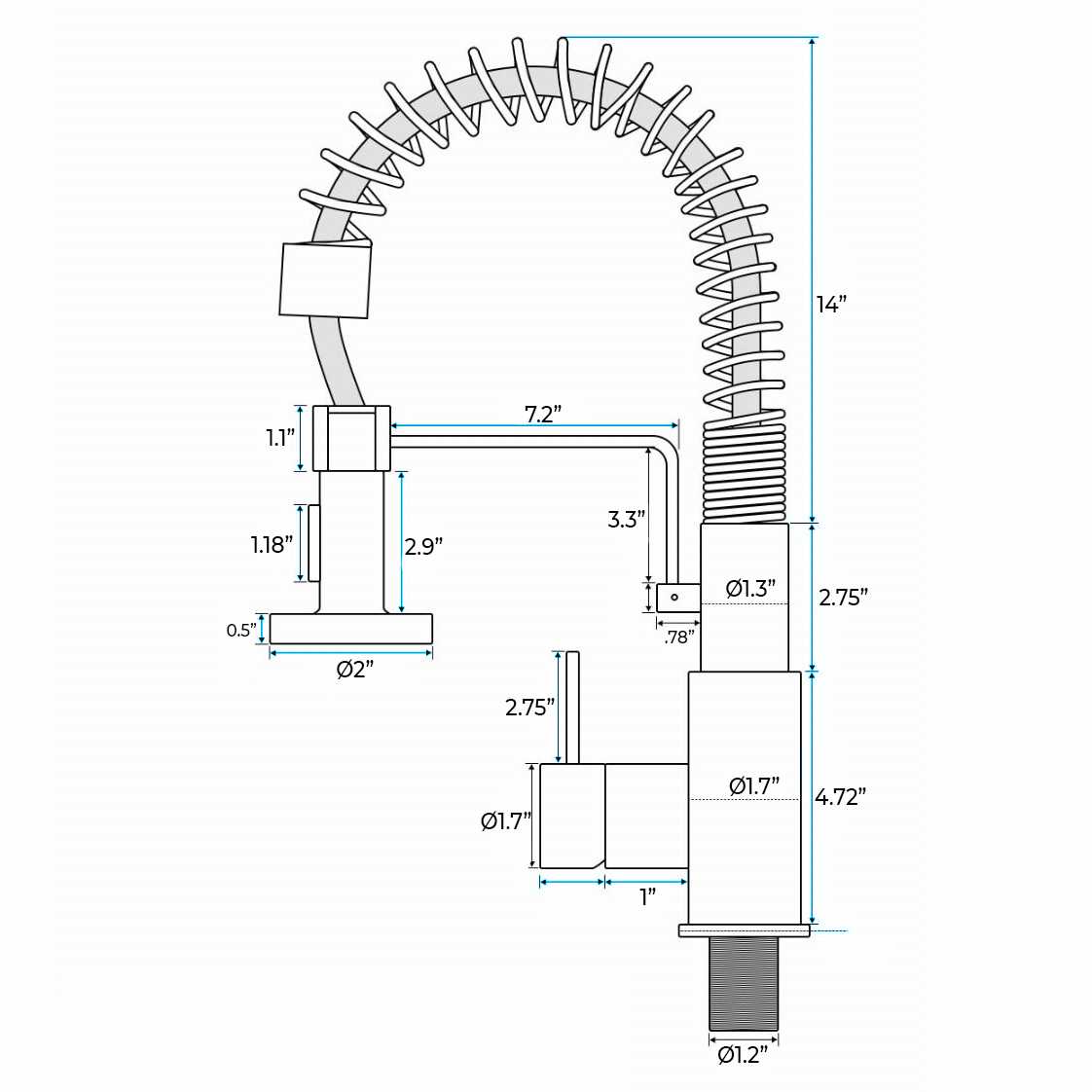 sink sprayer parts diagram