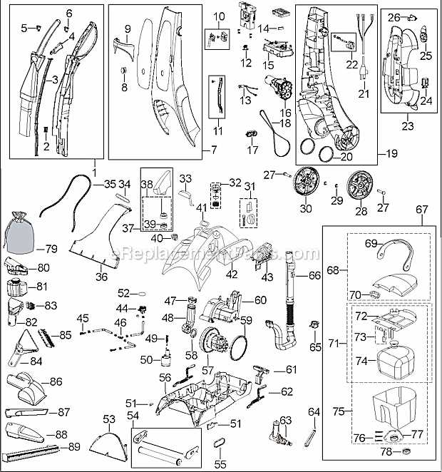 repair manual bissell proheat 2x parts diagram