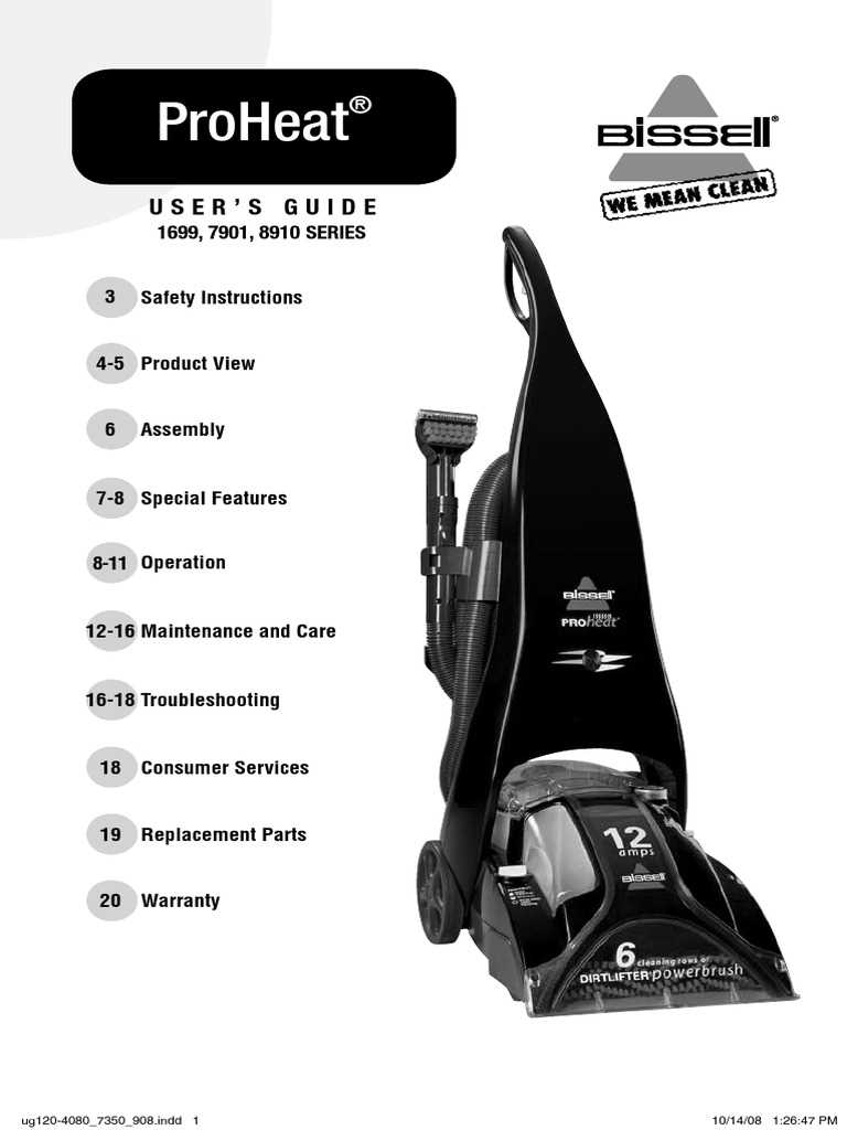 repair manual bissell proheat 2x parts diagram