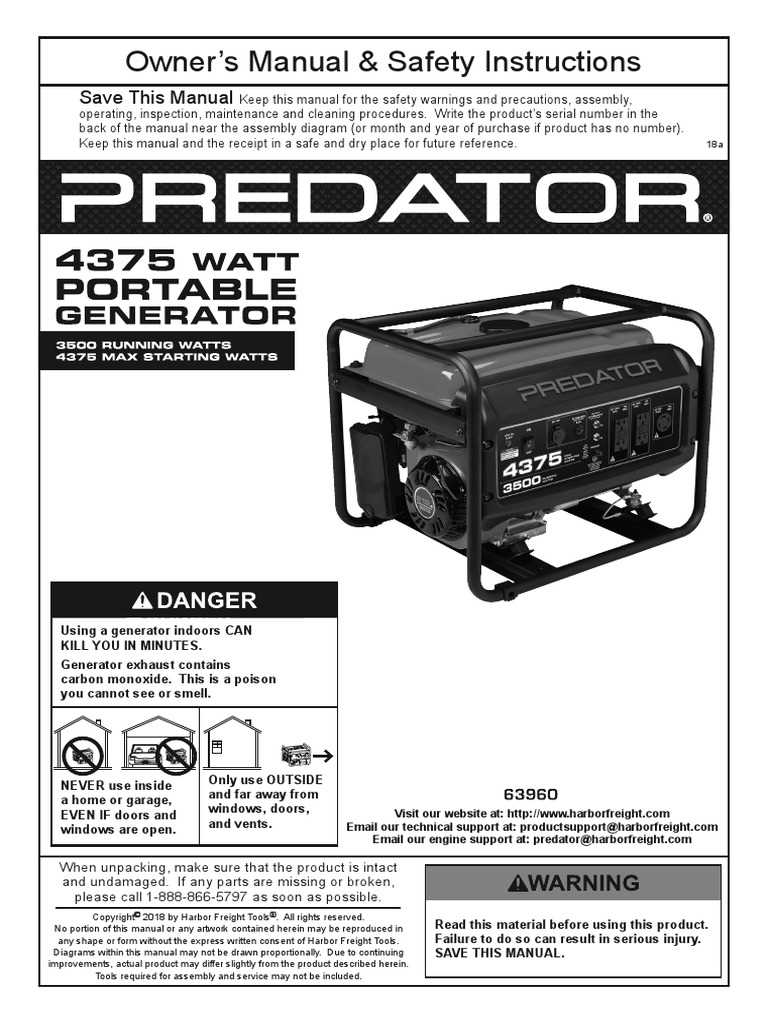 3500 inverter predator 3500 generator parts diagram