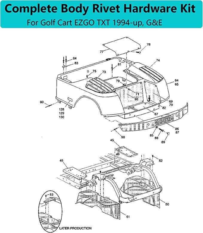 36 volt ez go golf cart parts diagram