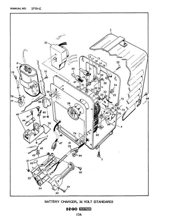 36 volt ez go golf cart parts diagram