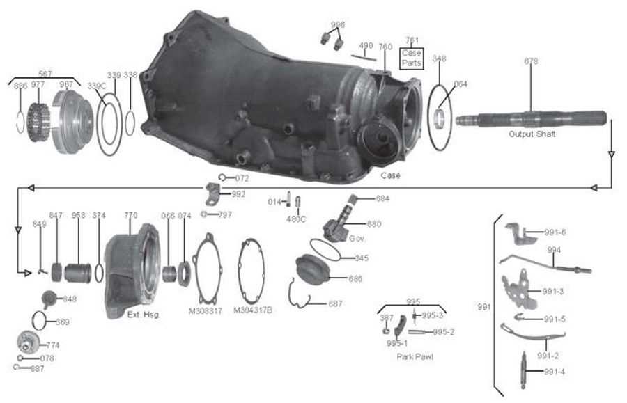 700r4 parts diagram