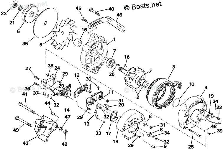 alternator parts diagram