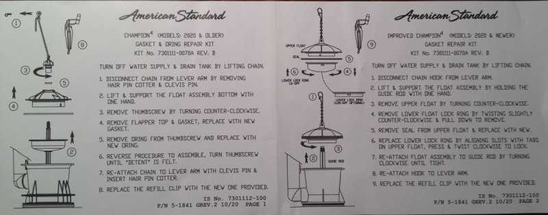 american standard champion 4 parts diagram