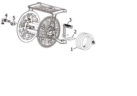 ames hose reel parts diagram