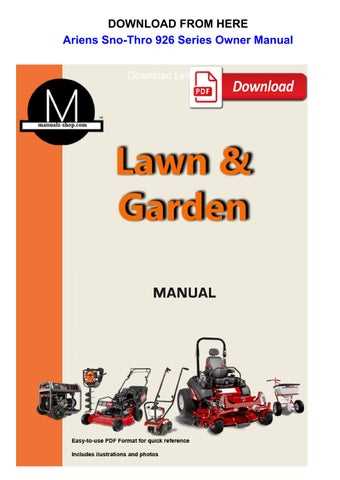 ariens 926le parts diagram