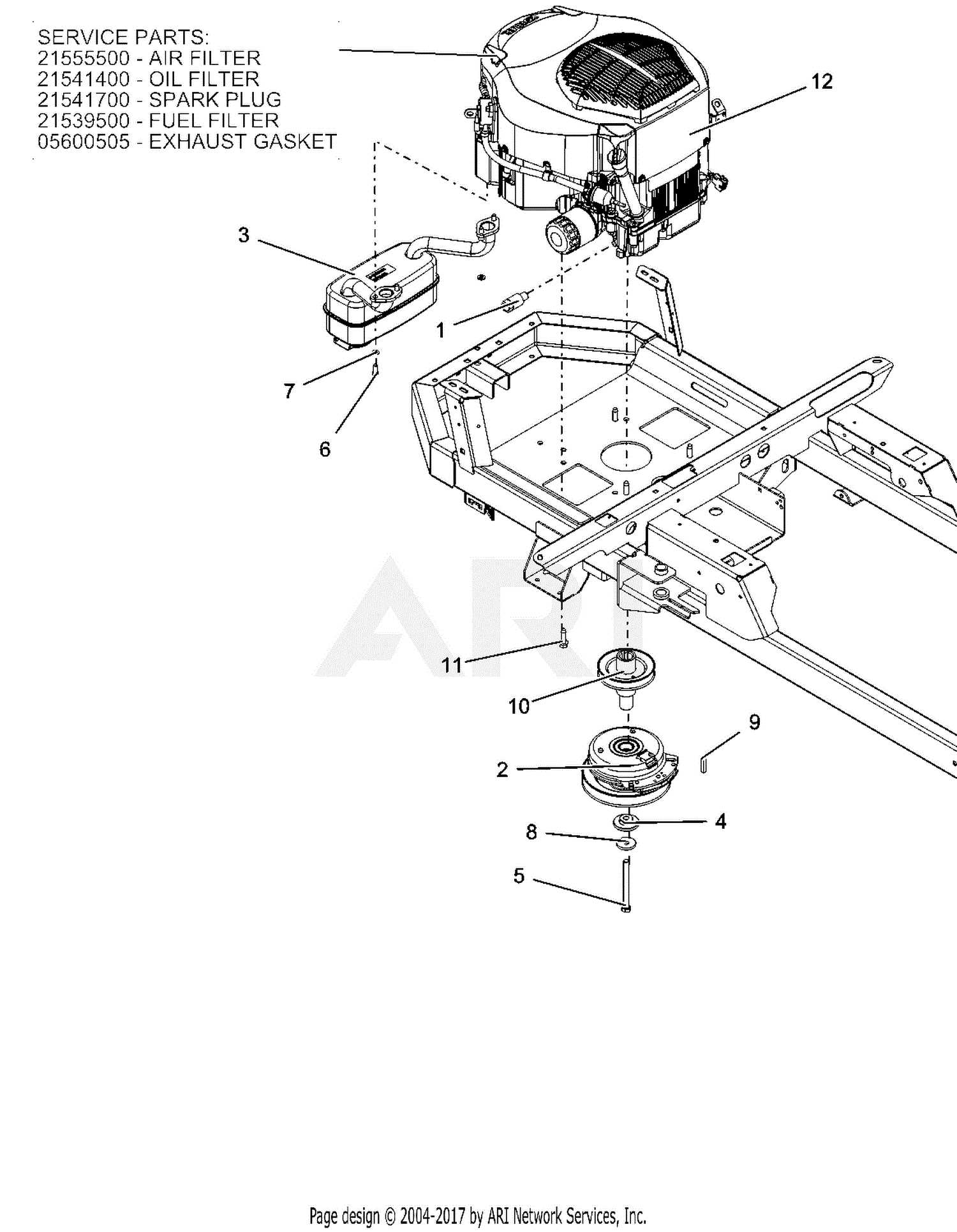 ariens ikon x 52 parts diagram