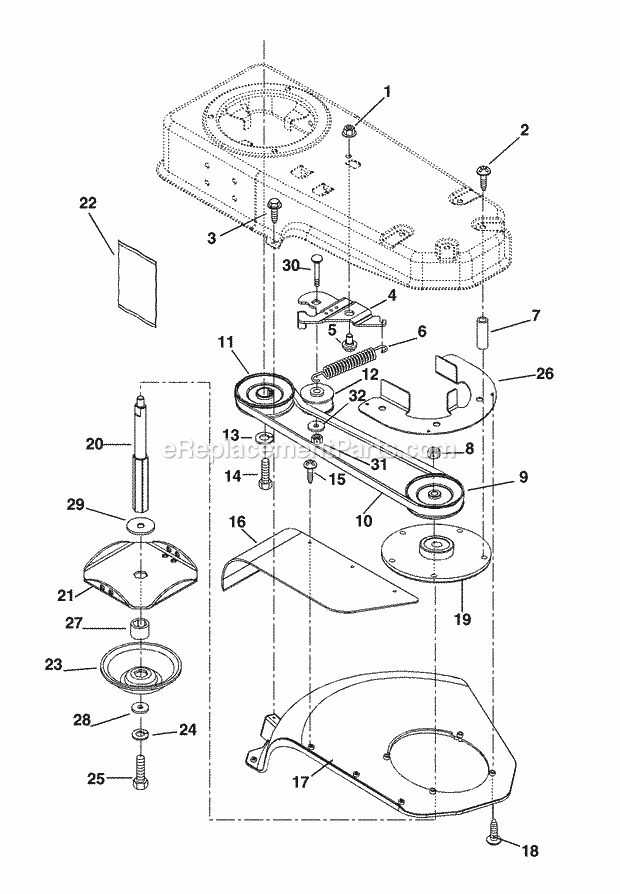 ariens mower parts diagram