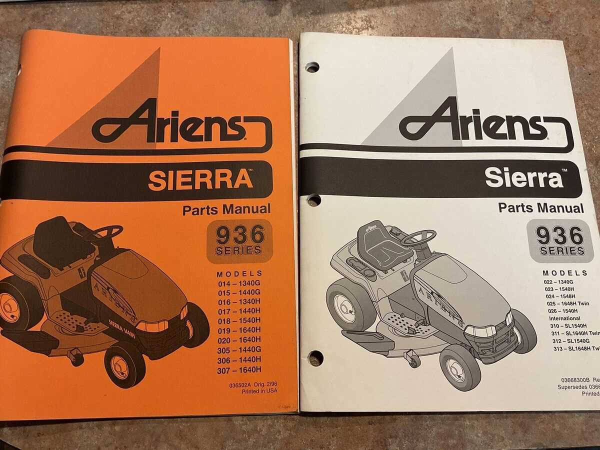 ariens mower parts diagram