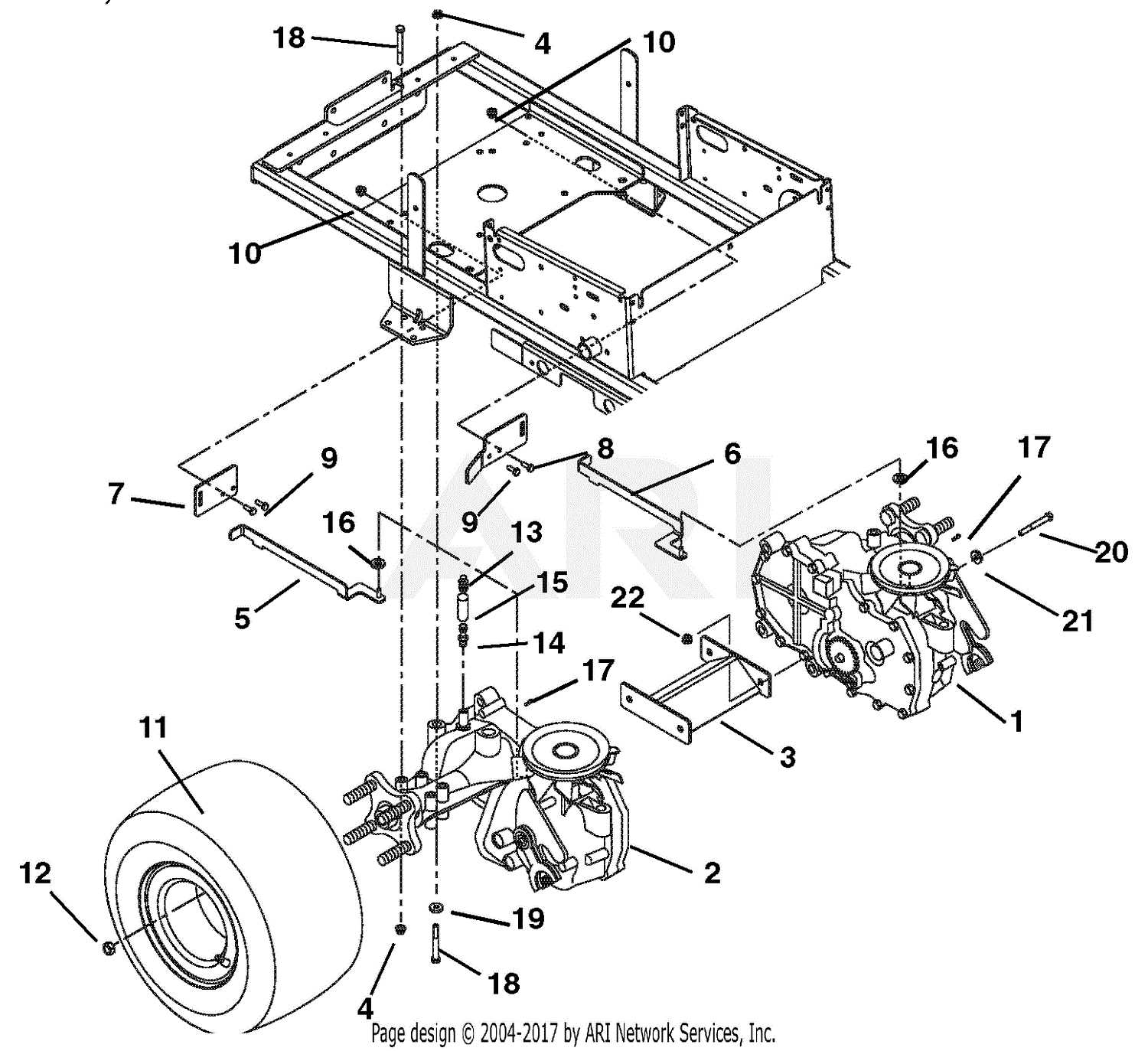 ariens parts diagram