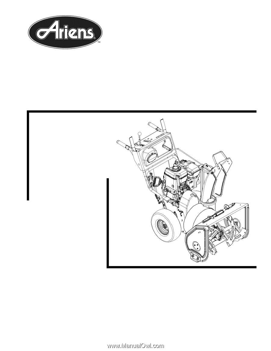 ariens snowblower parts diagram