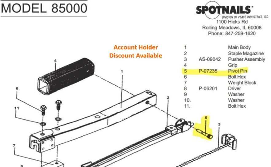 arrow hammer tacker parts diagram