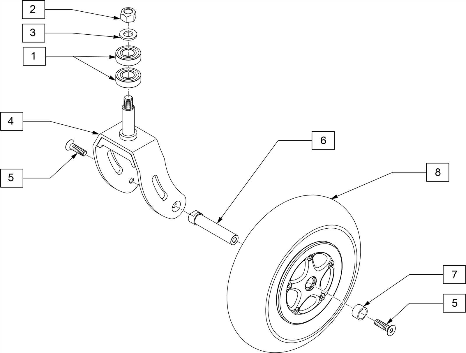 auto wheel parts diagram