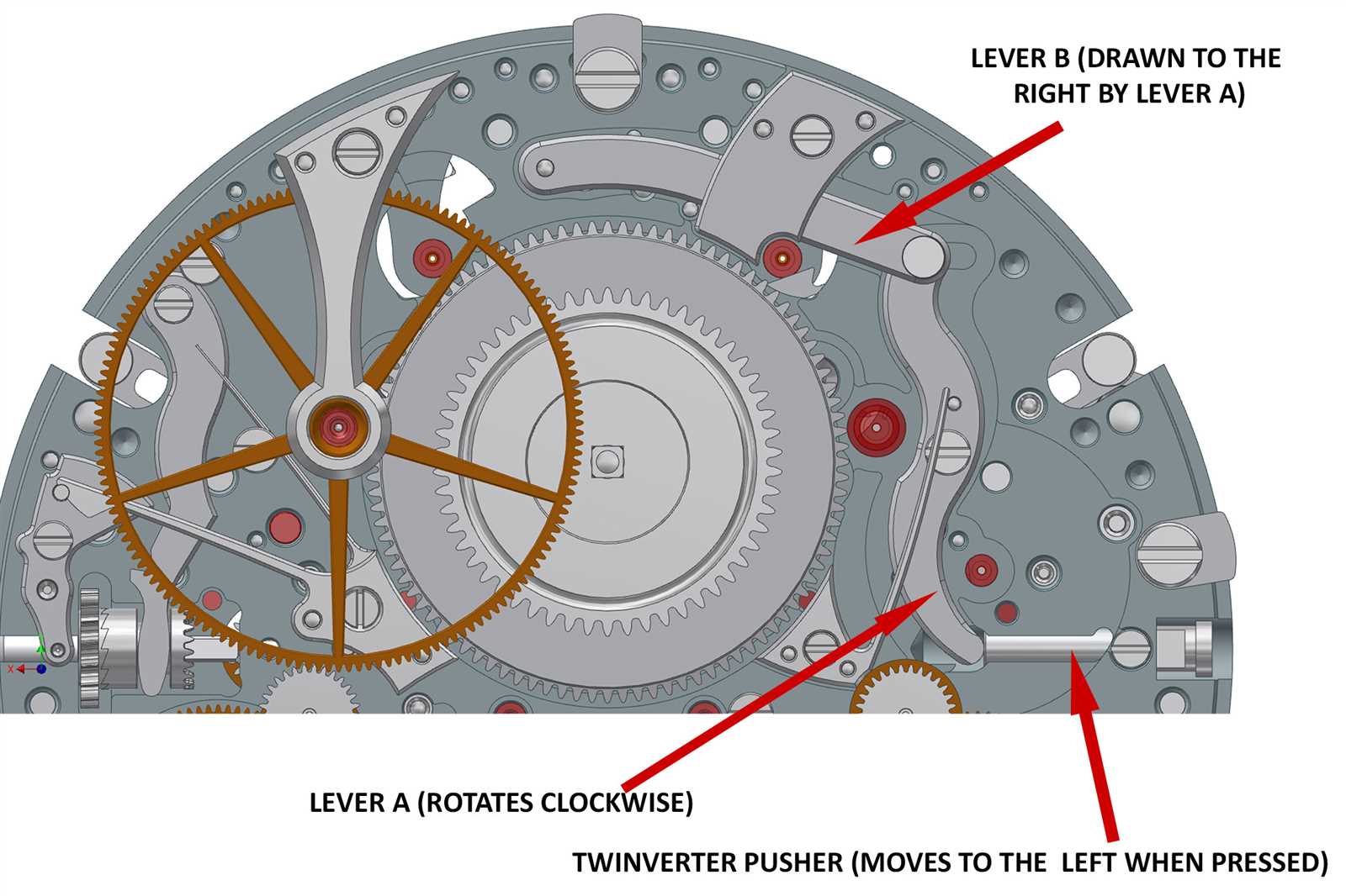 automatic watch movement parts diagram