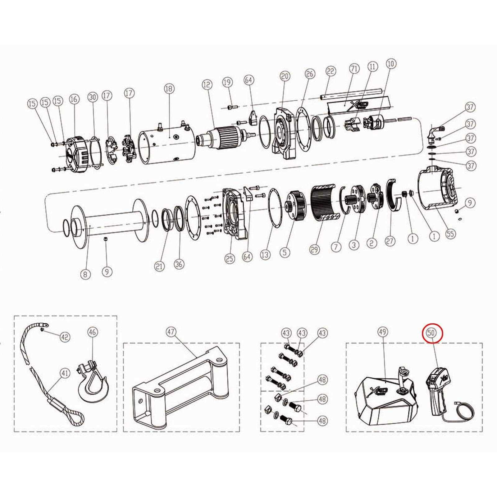 badlands winch parts diagram