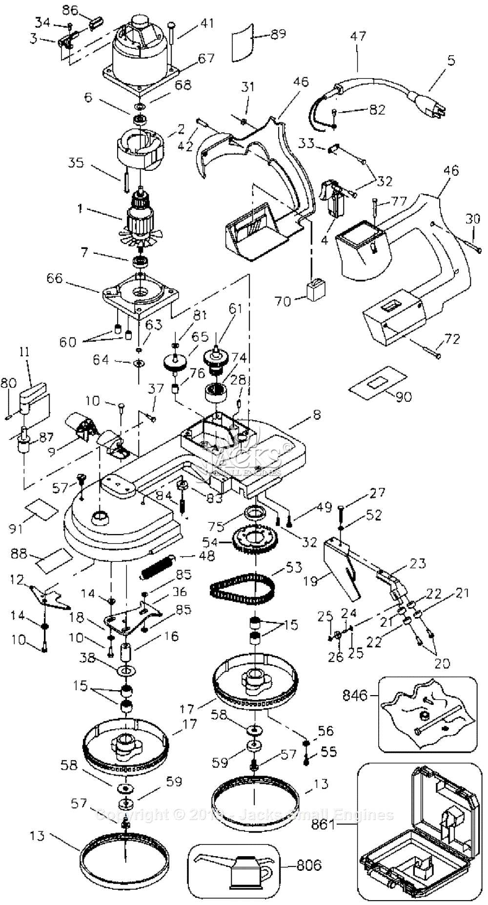 bandsaw parts diagram