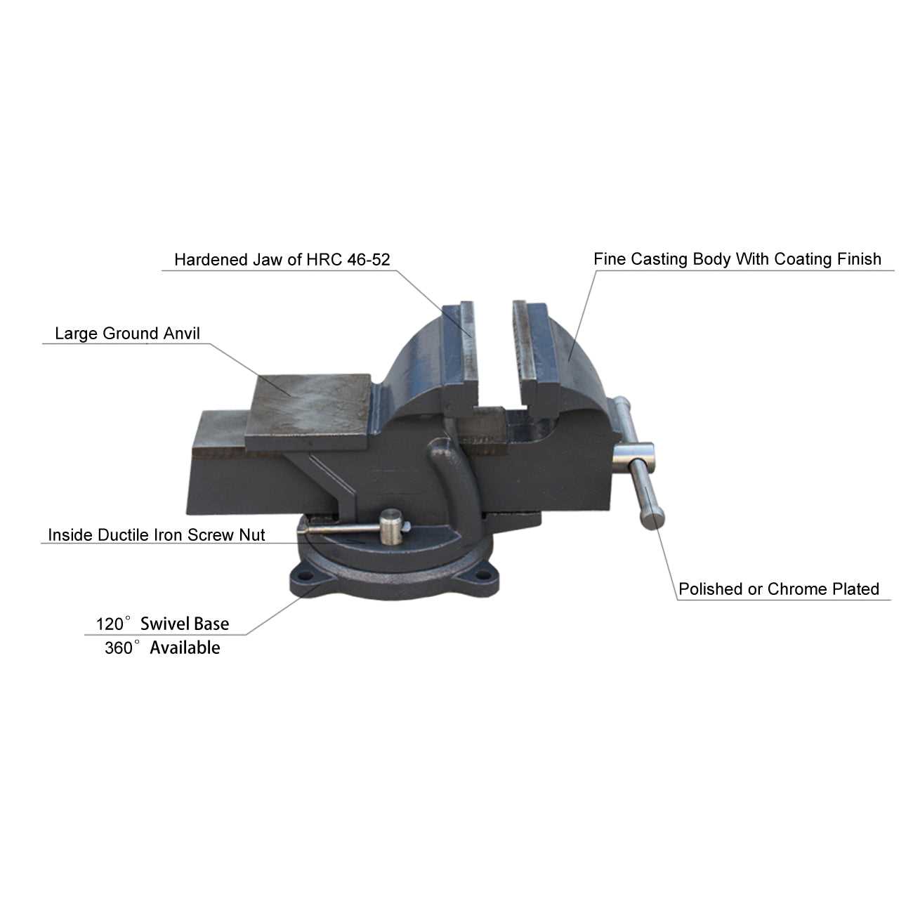 bench vise parts diagram