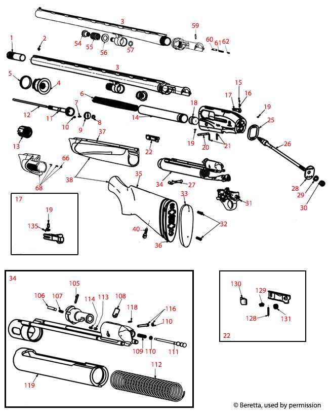 beretta a391 xtrema 2 parts diagram