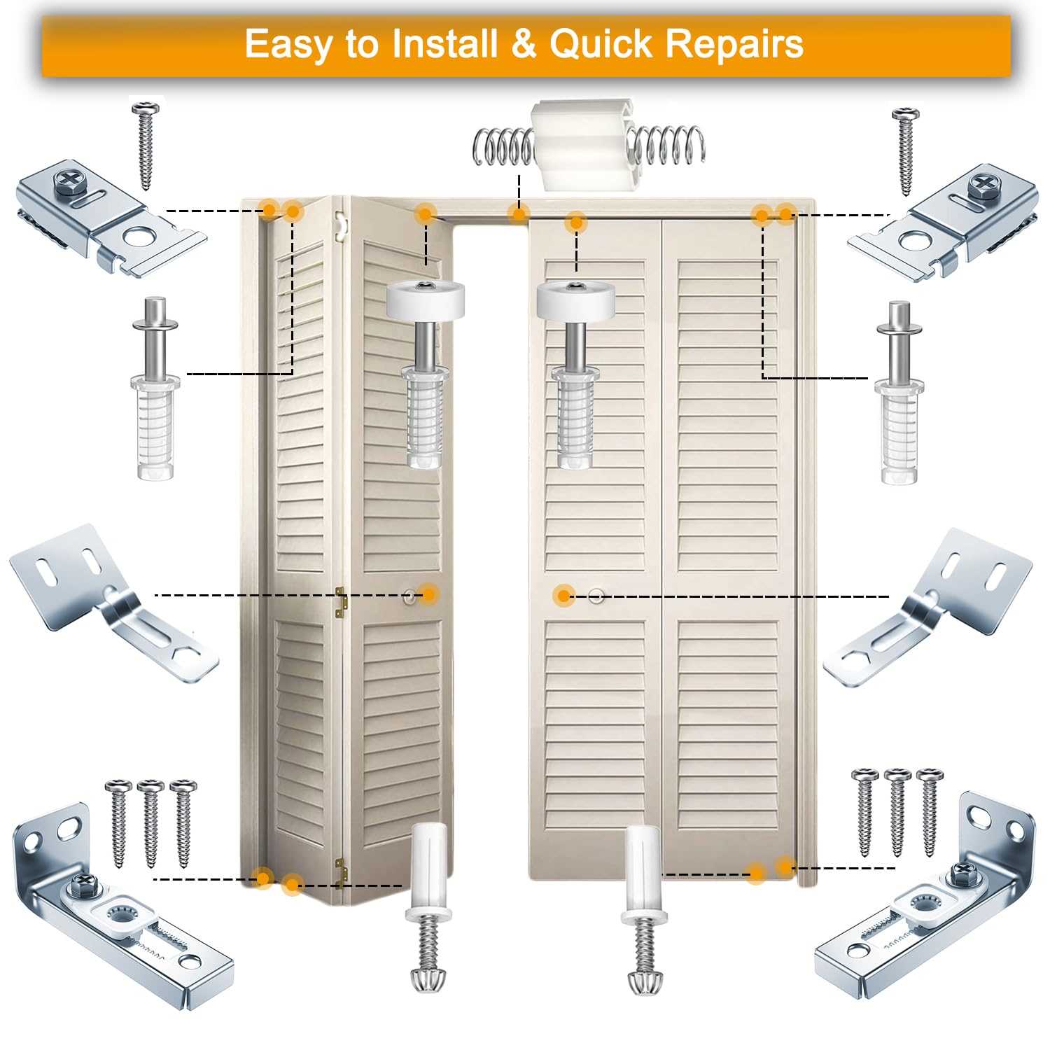 bi fold door parts diagram