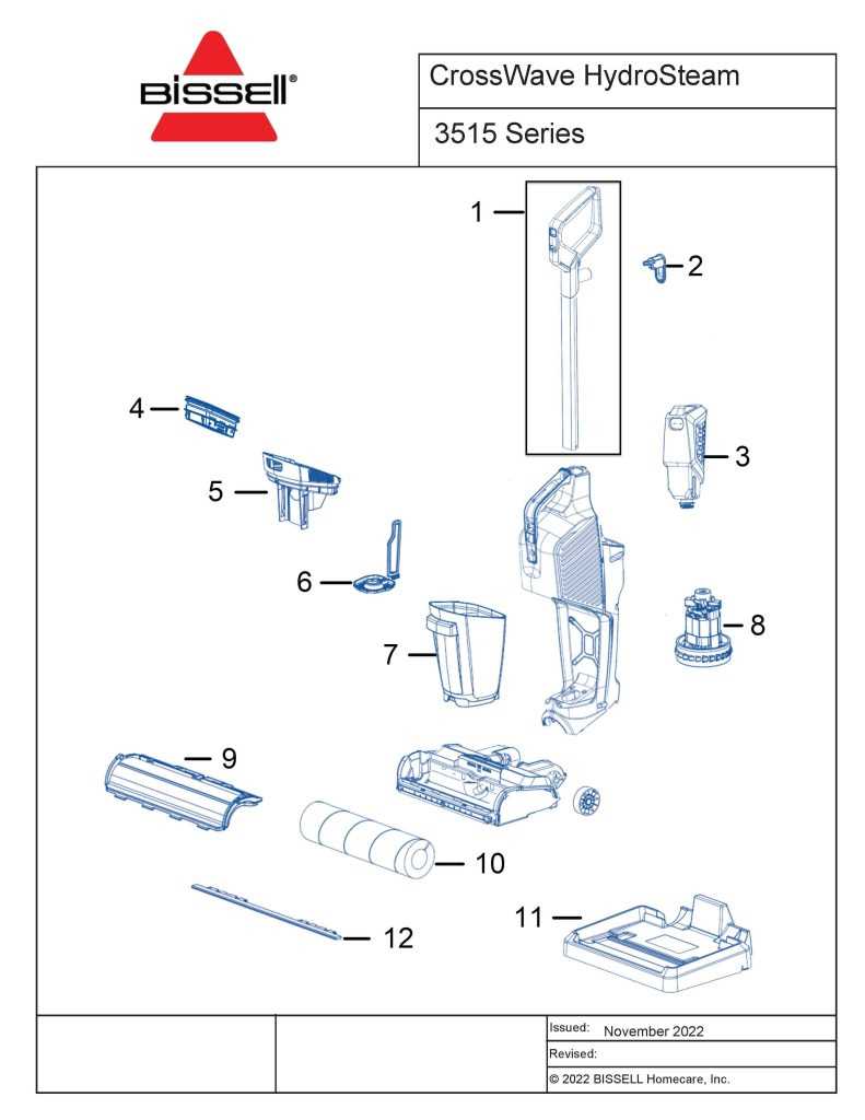 bissell powerfresh steam mop parts diagram