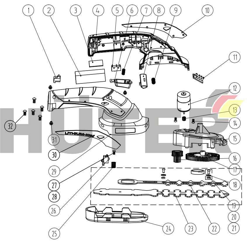 black and decker gh3000 parts diagram