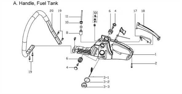 black max chainsaw parts diagram