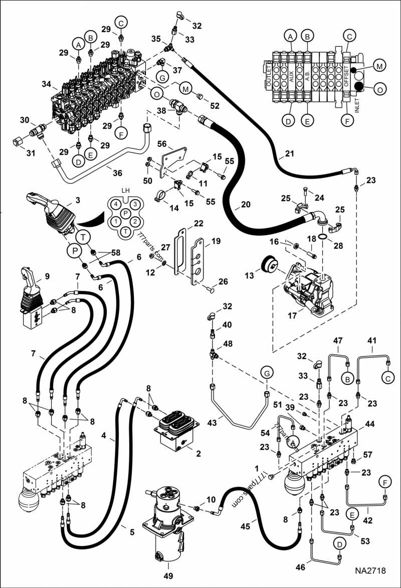 bobcat 610 parts diagram