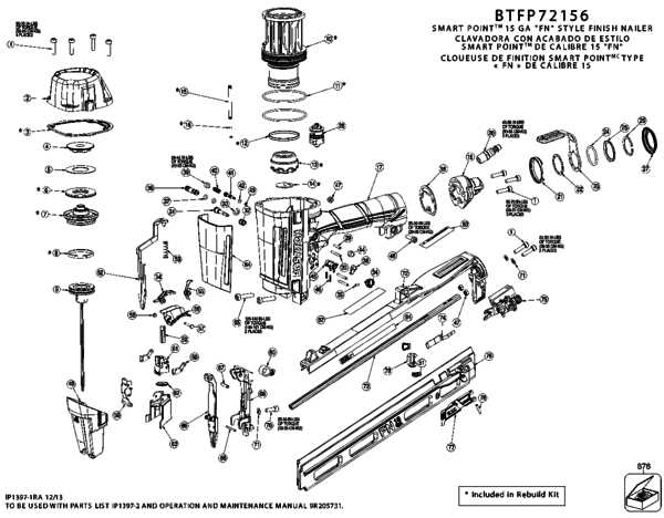 bostitch framing nailer parts diagram