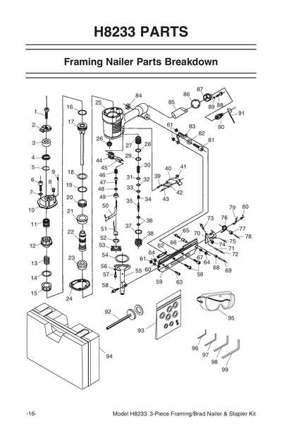 bostitch framing nailer parts diagram