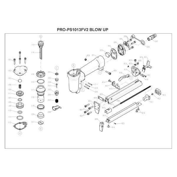 bostitch sb 1850bn parts diagram