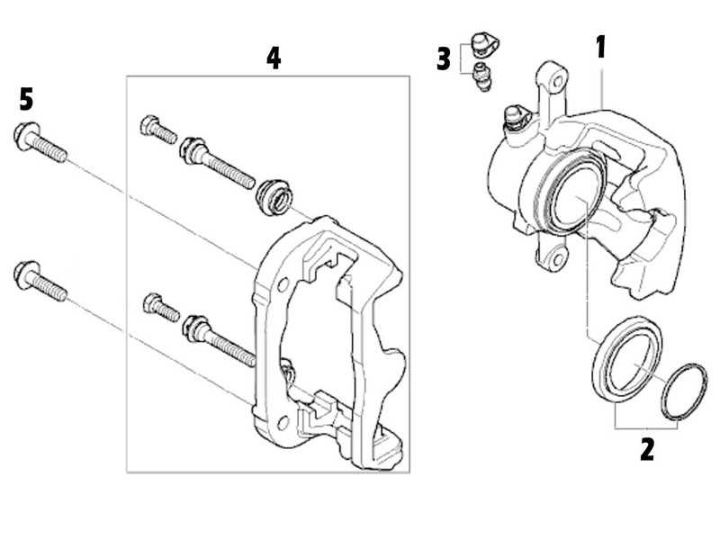 brake caliper parts diagram