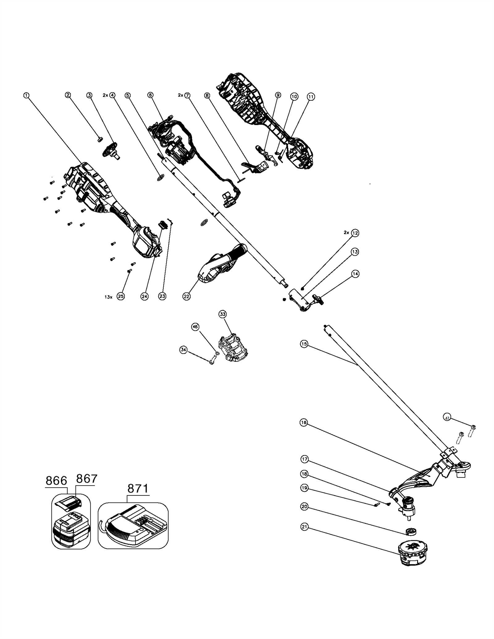 california trimmer parts diagram