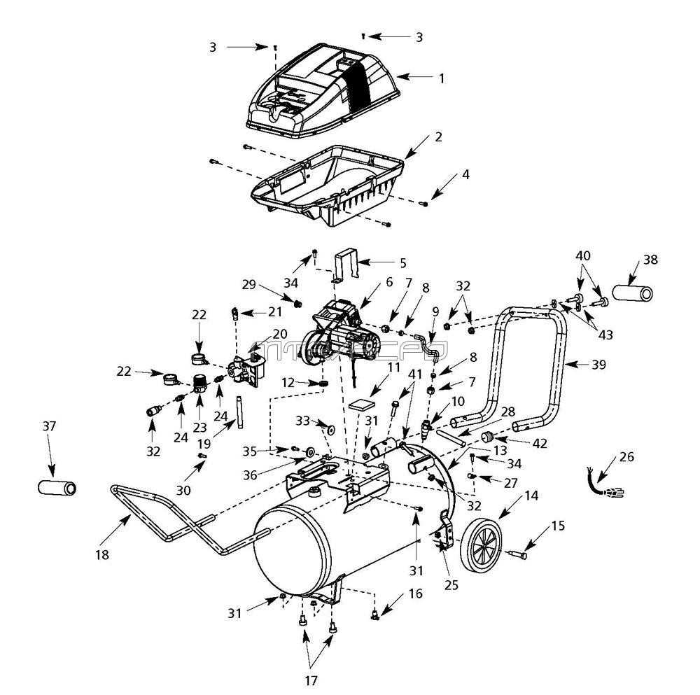 campbell hausfeld air compressor parts diagram