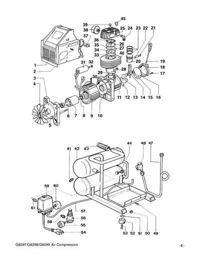 campbell hausfeld air compressor parts diagram