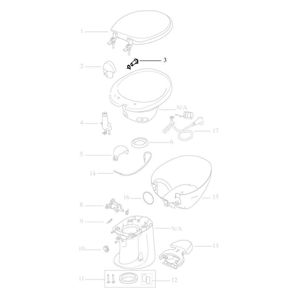 camper toilet parts diagram