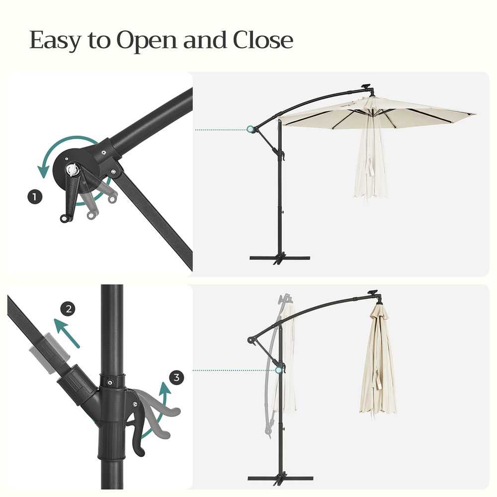 cantilever umbrella parts diagram