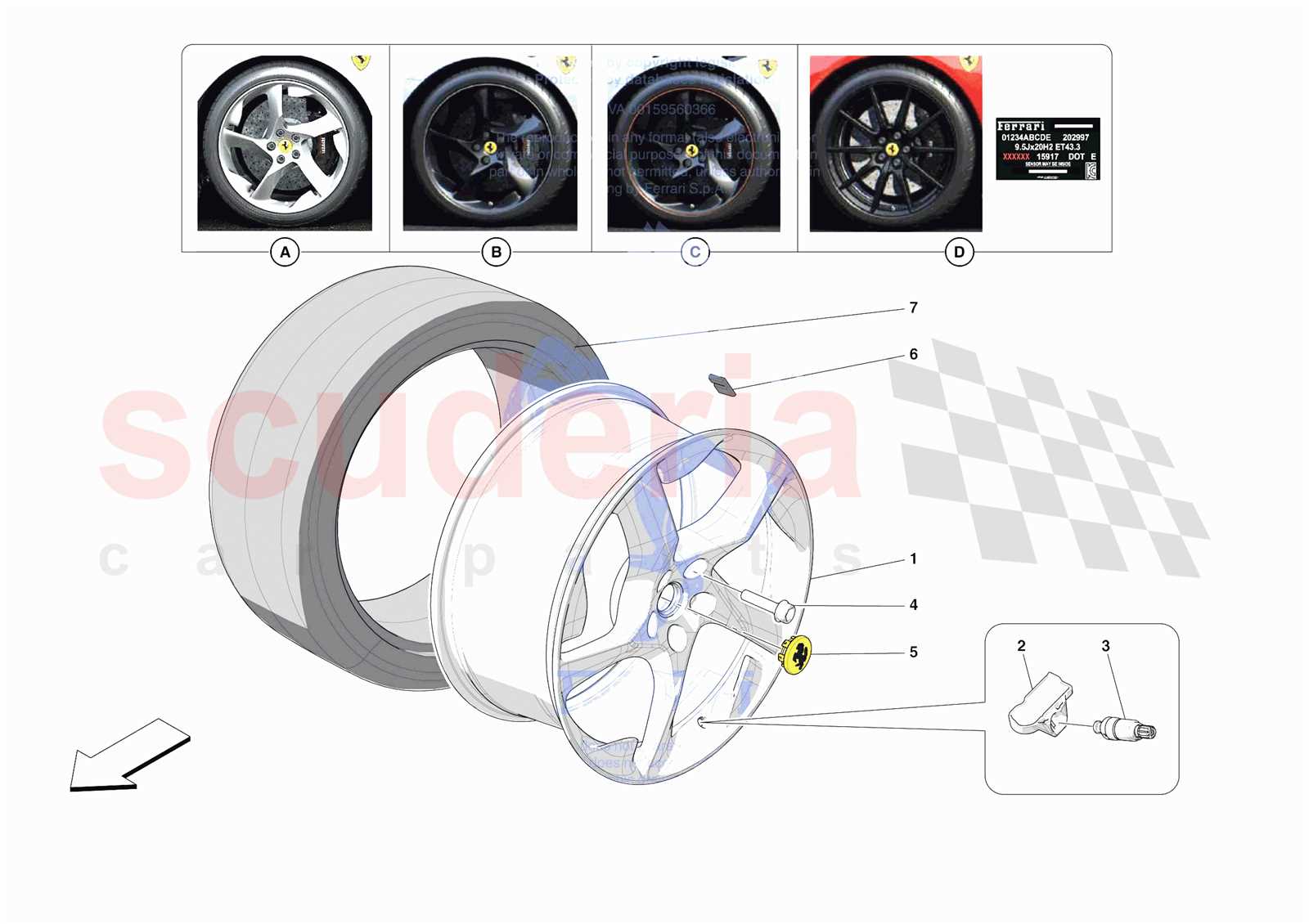 car wheel parts diagram