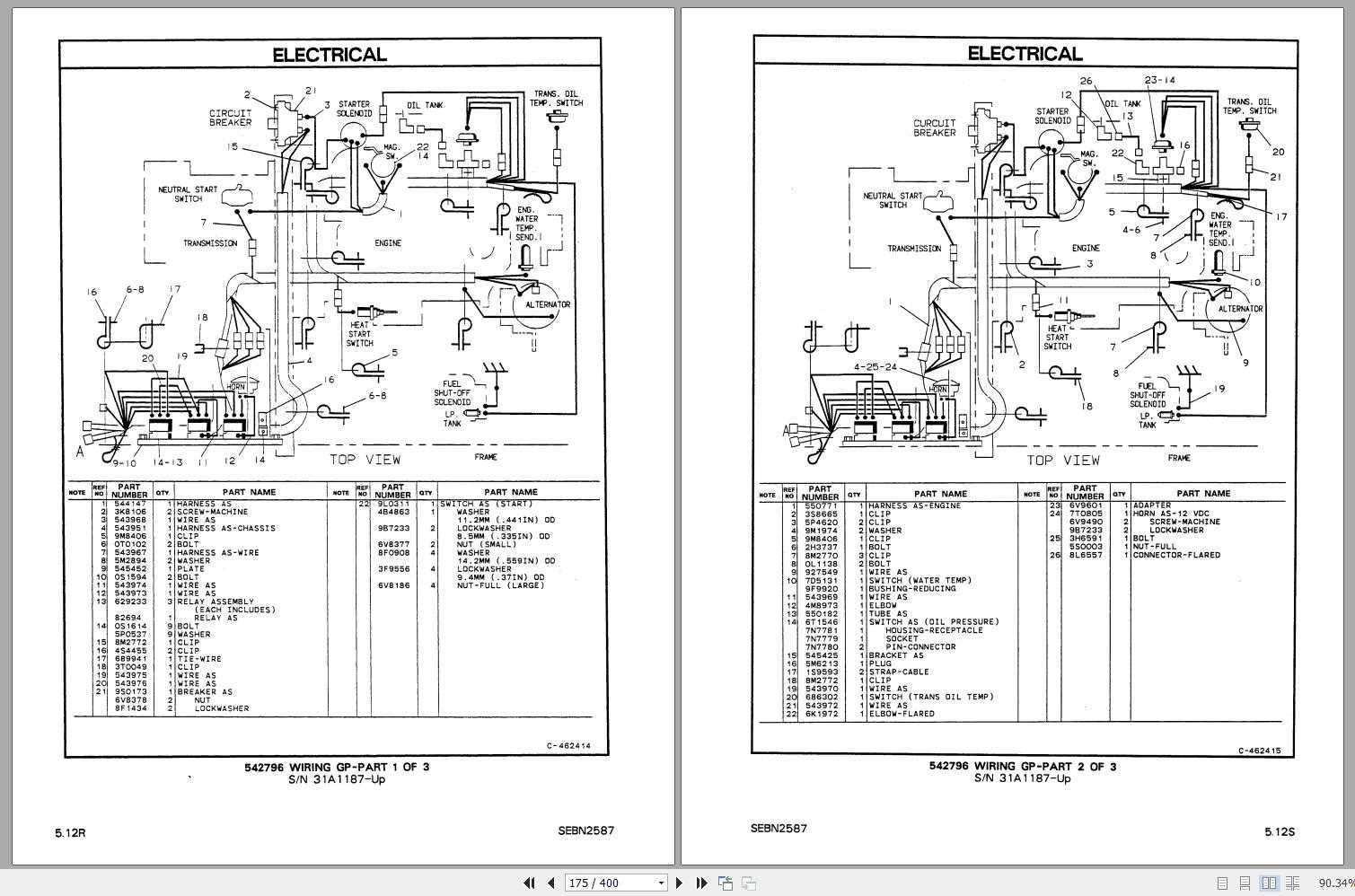 caterpillar forklift parts diagram