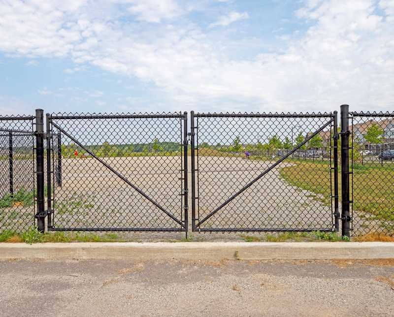 chain link fence gate parts diagram