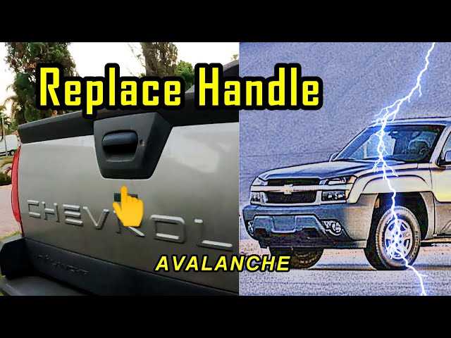 chevy avalanche tailgate parts diagram